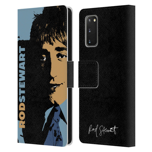 Rod Stewart Art Yesterday Retro Leather Book Wallet Case Cover For Samsung Galaxy S20 / S20 5G