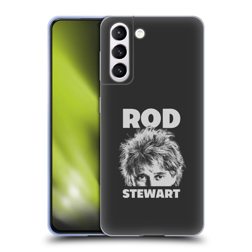 Rod Stewart Art Black And White Soft Gel Case for Samsung Galaxy S21 5G