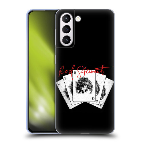 Rod Stewart Art Poker Hand Soft Gel Case for Samsung Galaxy S21+ 5G
