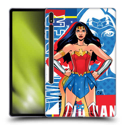 DC Women Core Compositions Wonder Woman Soft Gel Case for Samsung Galaxy Tab S8 Plus