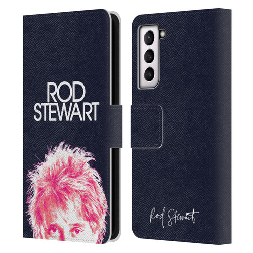 Rod Stewart Art Neon Leather Book Wallet Case Cover For Samsung Galaxy S21 5G