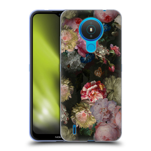 UtArt Antique Flowers Bouquet Soft Gel Case for Nokia 1.4