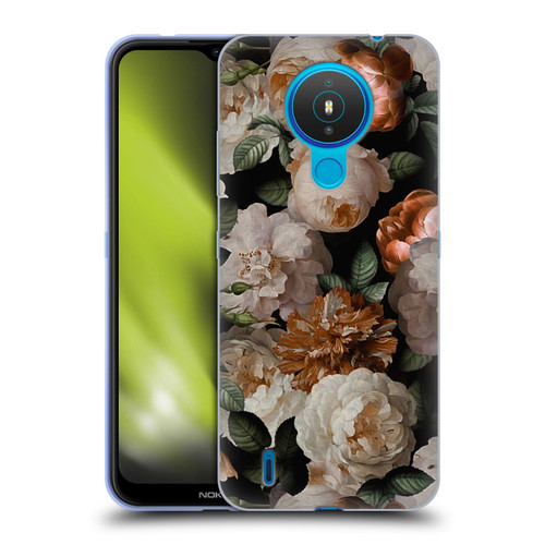 UtArt Antique Flowers Carnations And Garden Roses Soft Gel Case for Nokia 1.4