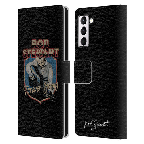 Rod Stewart Art Forever Young Leather Book Wallet Case Cover For Samsung Galaxy S21+ 5G