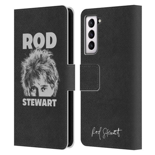 Rod Stewart Art Black And White Leather Book Wallet Case Cover For Samsung Galaxy S21 5G