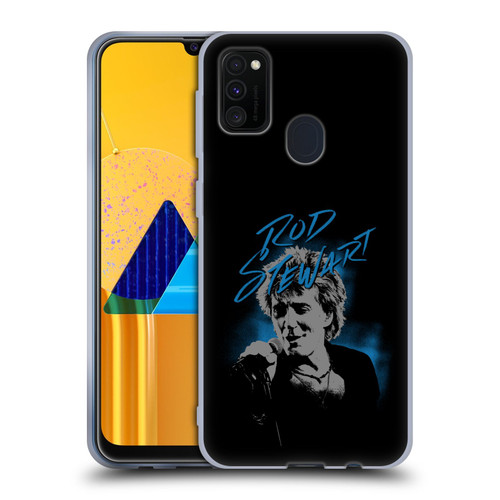 Rod Stewart Art Scribble Soft Gel Case for Samsung Galaxy M30s (2019)/M21 (2020)
