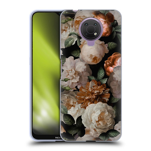 UtArt Antique Flowers Carnations And Garden Roses Soft Gel Case for Nokia G10