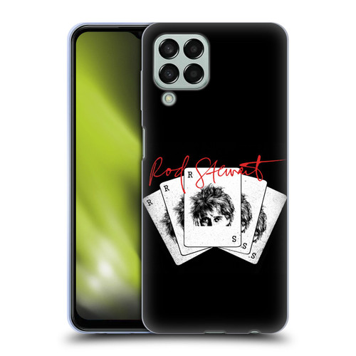 Rod Stewart Art Poker Hand Soft Gel Case for Samsung Galaxy M33 (2022)