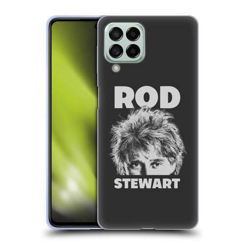 Rod Stewart Art Black And White Soft Gel Case for Samsung Galaxy M53 (2022)