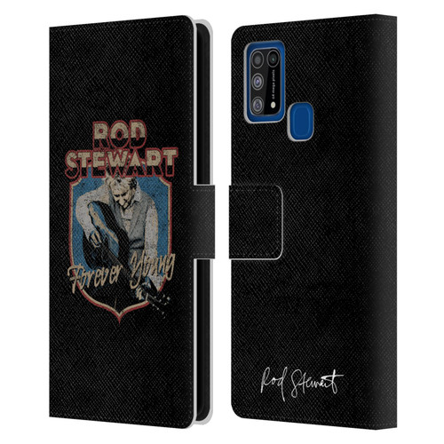 Rod Stewart Art Forever Young Leather Book Wallet Case Cover For Samsung Galaxy M31 (2020)
