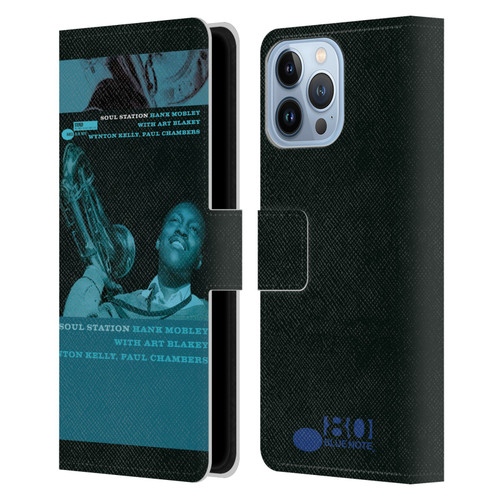 Blue Note Records Albums Hunk Mobley Soul Station Leather Book Wallet Case Cover For Apple iPhone 13 Pro Max