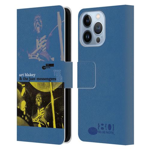 Blue Note Records Albums Art Blakey The Big Beat Leather Book Wallet Case Cover For Apple iPhone 13 Pro