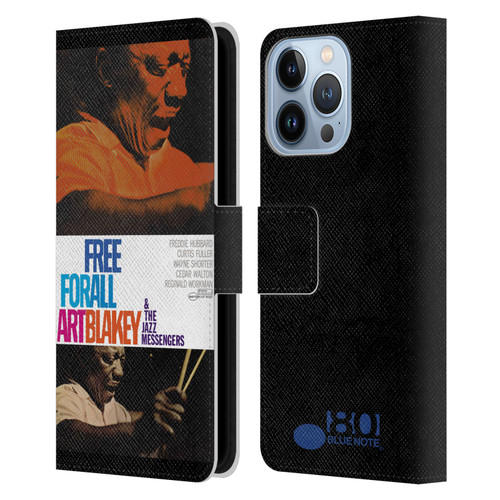 Blue Note Records Albums Art Blakey Free For All Leather Book Wallet Case Cover For Apple iPhone 13 Pro