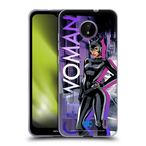 DC Women Core Compositions Catwoman Soft Gel Case for Nokia C10 / C20
