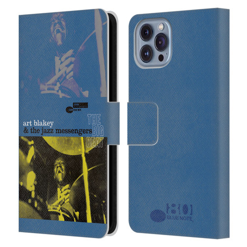 Blue Note Records Albums Art Blakey The Big Beat Leather Book Wallet Case Cover For Apple iPhone 14