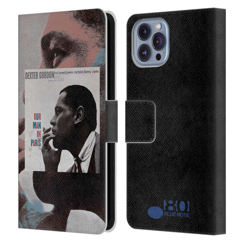 Blue Note Records Albums Dexter Gordon Our Man In Paris Leather Book Wallet Case Cover For Apple iPhone 14