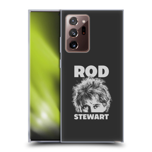 Rod Stewart Art Black And White Soft Gel Case for Samsung Galaxy Note20 Ultra / 5G