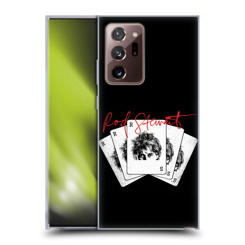 Rod Stewart Art Poker Hand Soft Gel Case for Samsung Galaxy Note20 Ultra / 5G