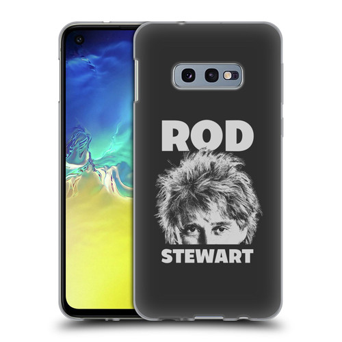 Rod Stewart Art Black And White Soft Gel Case for Samsung Galaxy S10e