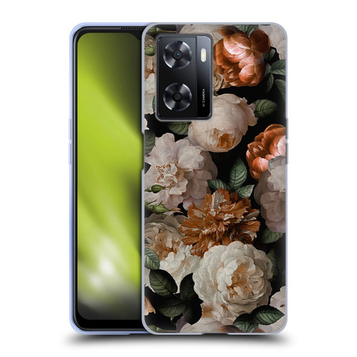 UtArt Antique Flowers Carnations And Garden Roses Soft Gel Case for OPPO A57s