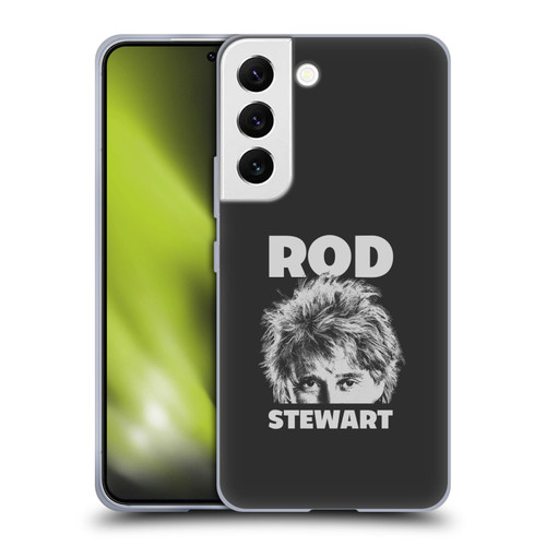 Rod Stewart Art Black And White Soft Gel Case for Samsung Galaxy S22 5G