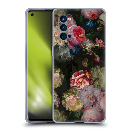 UtArt Antique Flowers Bouquet Soft Gel Case for OPPO Reno 4 Pro 5G