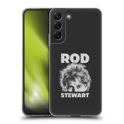 Rod Stewart Art Black And White Soft Gel Case for Samsung Galaxy S22+ 5G