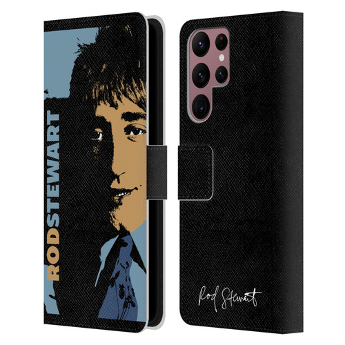 Rod Stewart Art Yesterday Retro Leather Book Wallet Case Cover For Samsung Galaxy S22 Ultra 5G