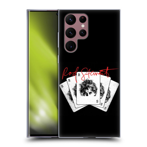Rod Stewart Art Poker Hand Soft Gel Case for Samsung Galaxy S22 Ultra 5G