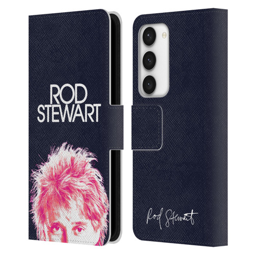 Rod Stewart Art Neon Leather Book Wallet Case Cover For Samsung Galaxy S23 5G