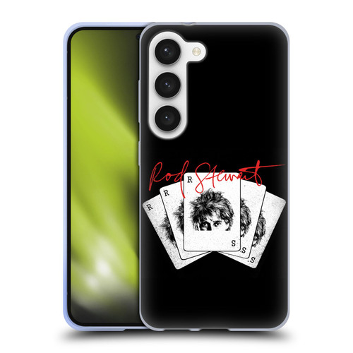 Rod Stewart Art Poker Hand Soft Gel Case for Samsung Galaxy S23 5G