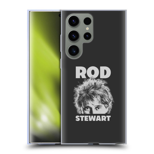 Rod Stewart Art Black And White Soft Gel Case for Samsung Galaxy S23 Ultra 5G