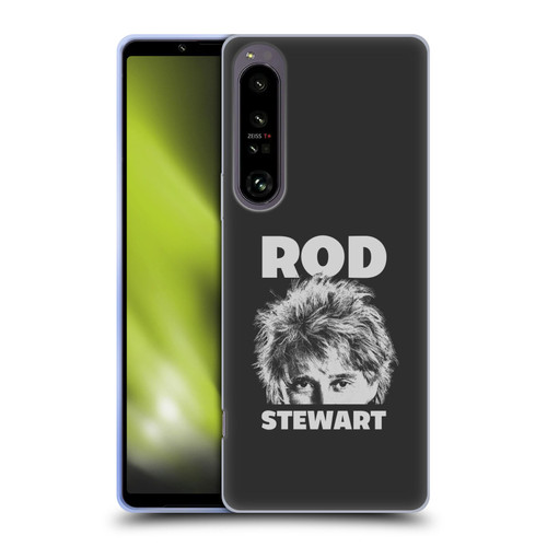 Rod Stewart Art Black And White Soft Gel Case for Sony Xperia 1 IV