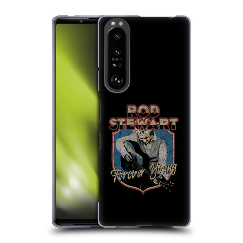 Rod Stewart Art Forever Young Soft Gel Case for Sony Xperia 1 III