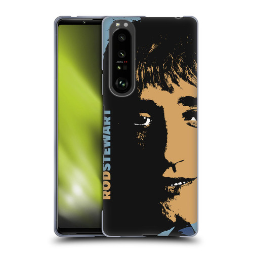 Rod Stewart Art Yesterday Retro Soft Gel Case for Sony Xperia 1 III