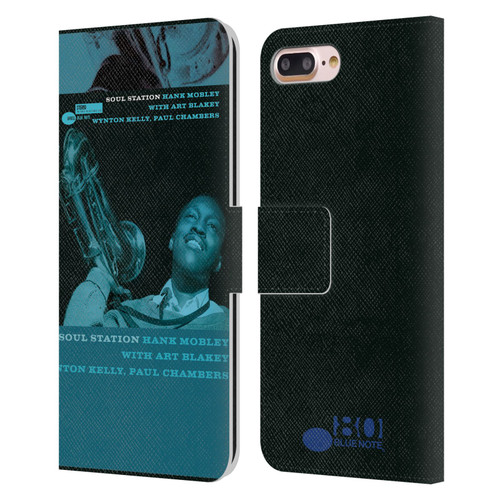 Blue Note Records Albums Hunk Mobley Soul Station Leather Book Wallet Case Cover For Apple iPhone 7 Plus / iPhone 8 Plus