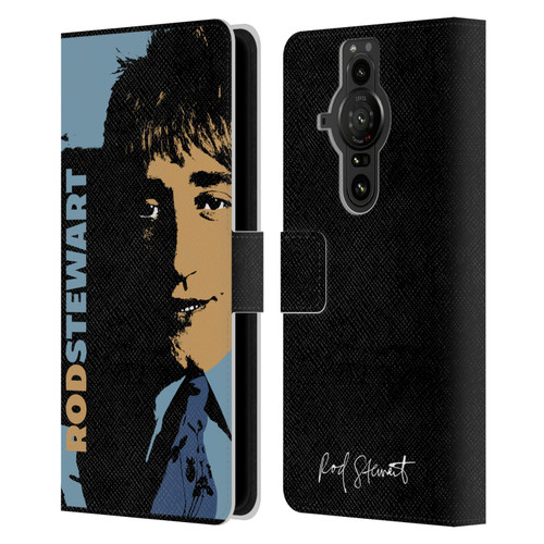 Rod Stewart Art Yesterday Retro Leather Book Wallet Case Cover For Sony Xperia Pro-I