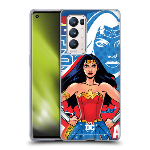 DC Women Core Compositions Wonder Woman Soft Gel Case for OPPO Find X3 Neo / Reno5 Pro+ 5G