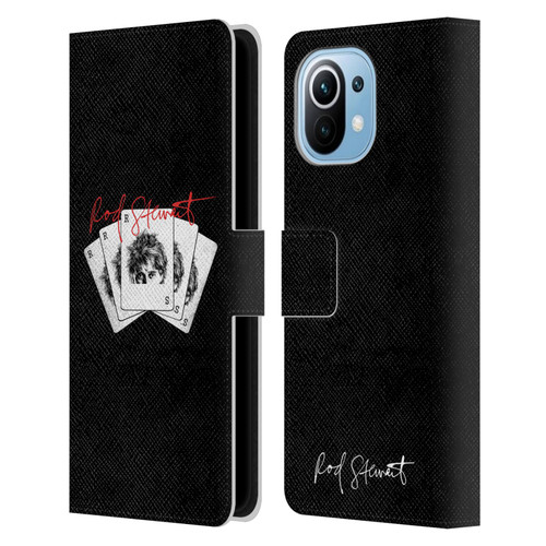 Rod Stewart Art Poker Hand Leather Book Wallet Case Cover For Xiaomi Mi 11