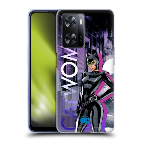DC Women Core Compositions Catwoman Soft Gel Case for OPPO A57s