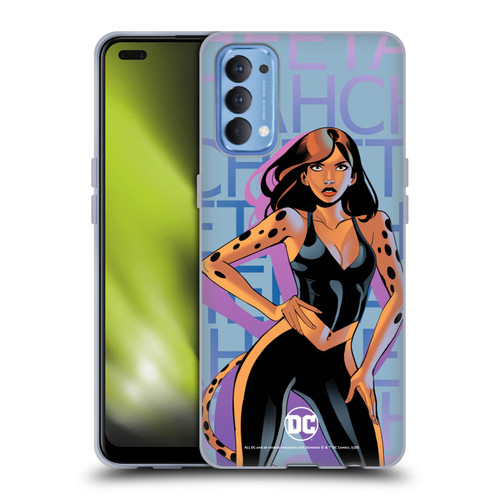 DC Women Core Compositions Cheetah Soft Gel Case for OPPO Reno 4 5G