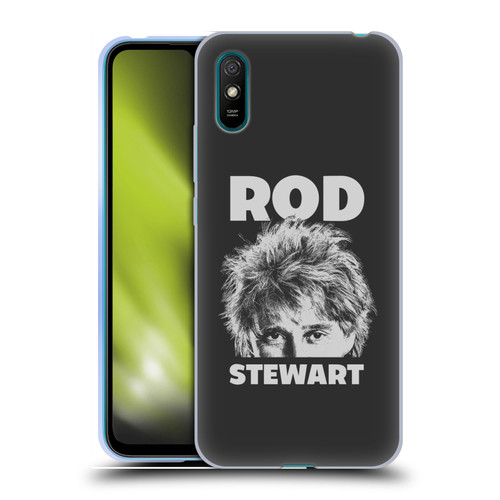 Rod Stewart Art Black And White Soft Gel Case for Xiaomi Redmi 9A / Redmi 9AT