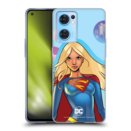 DC Women Core Compositions Supergirl Soft Gel Case for OPPO Reno7 5G / Find X5 Lite
