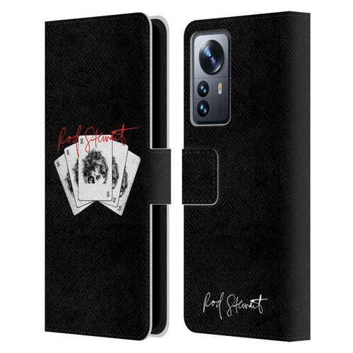 Rod Stewart Art Poker Hand Leather Book Wallet Case Cover For Xiaomi 12 Pro