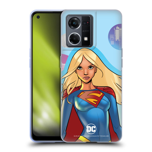 DC Women Core Compositions Supergirl Soft Gel Case for OPPO Reno8 4G