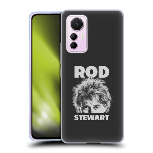 Rod Stewart Art Black And White Soft Gel Case for Xiaomi 12 Lite