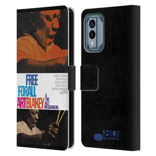 Blue Note Records Albums Art Blakey Free For All Leather Book Wallet Case Cover For Nokia X30