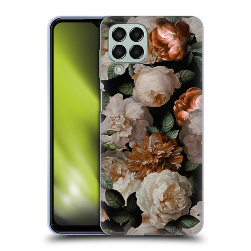 UtArt Antique Flowers Carnations And Garden Roses Soft Gel Case for Samsung Galaxy M33 (2022)