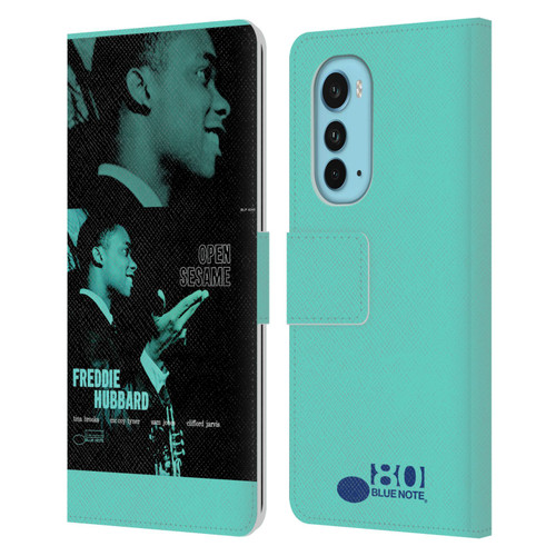 Blue Note Records Albums Freddie Hubbard Open Sesame Leather Book Wallet Case Cover For Motorola Edge (2022)