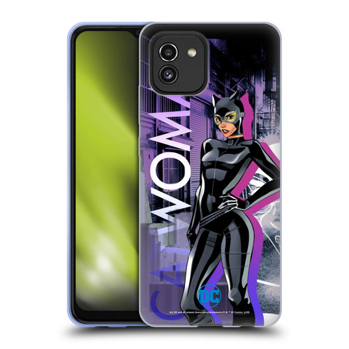 DC Women Core Compositions Catwoman Soft Gel Case for Samsung Galaxy A03 (2021)